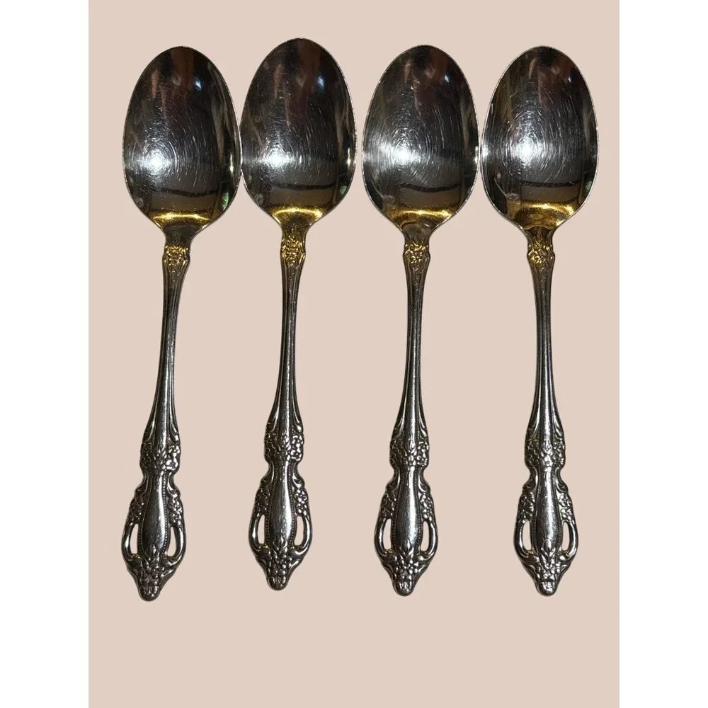 Oneida Distinction Deluxe Raphael Stainless Steel Flatware Set Of Four 5-Piece P